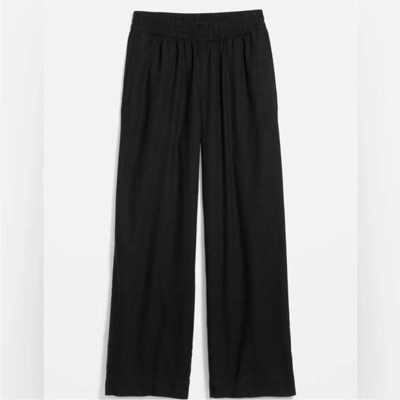 NWT! High-Waisted Linen-Blend Wide-Leg Pants - Multiple Sizes🌸 - Picture 4 of 8